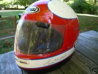 Rare Arai Motor Bike Helmet M signed FRED MERKEL 1.jpg